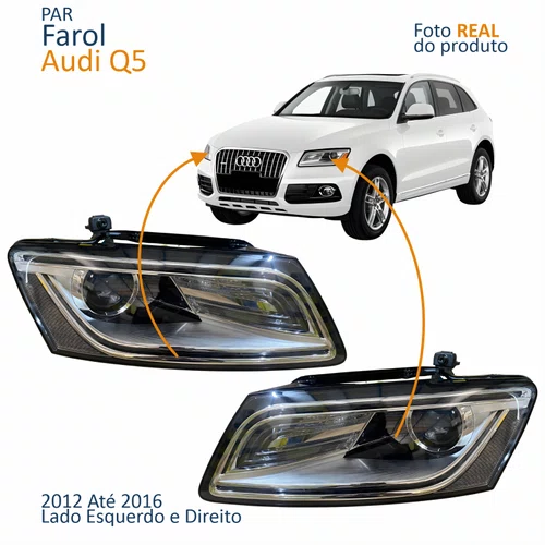 Par Farol Principal Audi Q5 2012 2013 2014 2015 2016