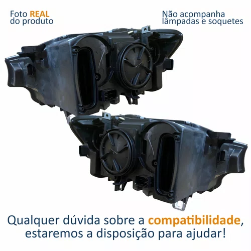 Par Farol Principal Bmw X3 X4 2017 Até 2021 Bi Hid Com Led Drl