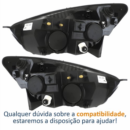 Par Farol Principal Fiat Grand Siena 2012 Até 2019 Cromomix