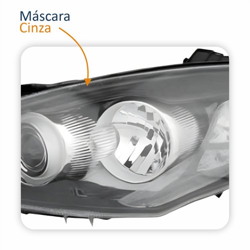 Par Farol Principal Fiat Idea 2011 Até 2016 Cinza