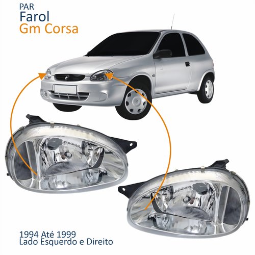 Par Farol Principal Gm Corsa 1994 Até 1999