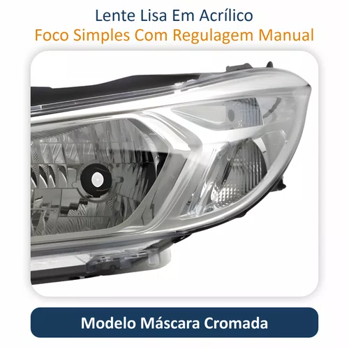 Par Farol Principal Gm Onix Joy 2017 até 2019