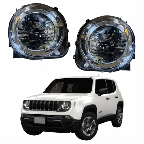 Par Farol Principal Jeep Renegade 2015 Até 2020 Sem Led