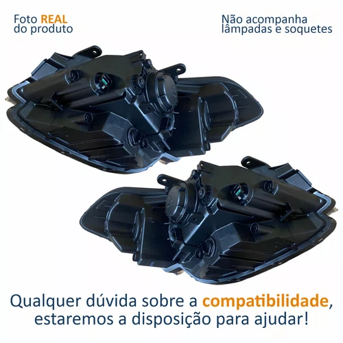 Par Farol Principal Kia Soul 2009 2010 2011 2012 Cromado
