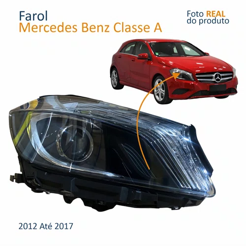 Par Farol Principal Mercedes Benz Classe A 2012 Até 2017 Com Led