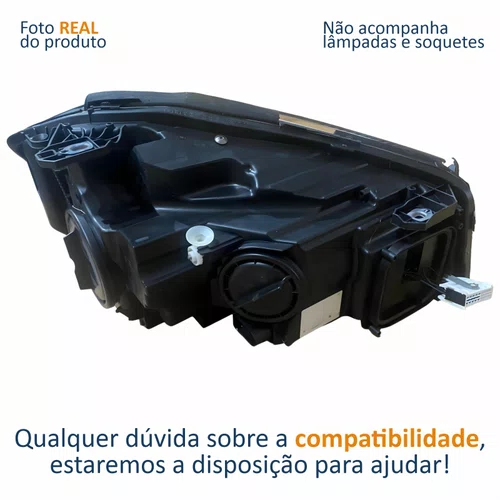 Par Farol Principal Mercedes Benz Classe A 2012 Até 2017 Com Led