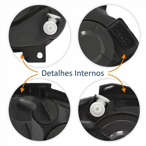 Par Farol Principal Vw Crossfox Fox Spacefox 2008 2009 2010 Máscara Negra