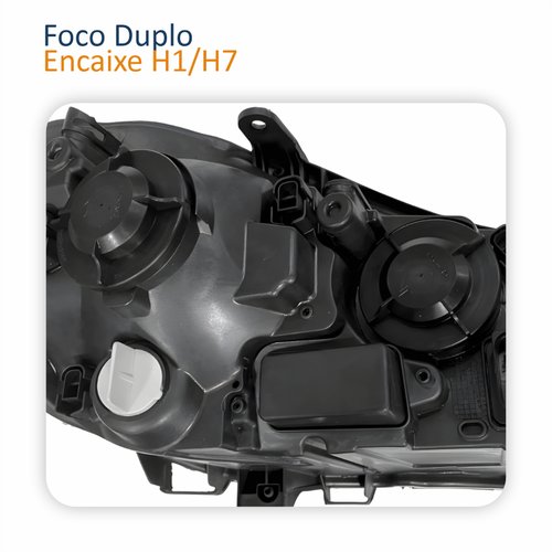 Par Farol Principal Vw Polo 2008 Até 2015 Máscara Cromomix