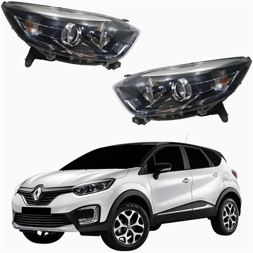 Par Farol Renault Captur 2017 2018 2019 2020 Mascara Negra