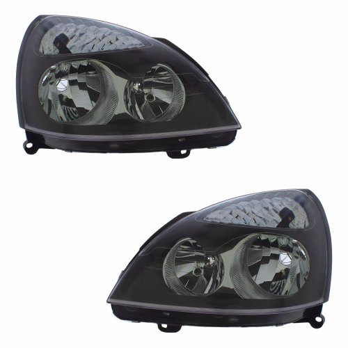 Par Farol Renault Clio 2003 Até 2012 Mascara Negra