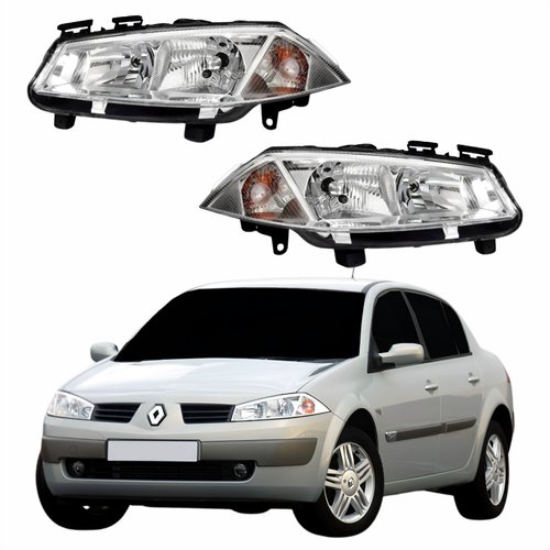 Par Farol Renault Megane 2006 Até 2012 Sem Regulagem