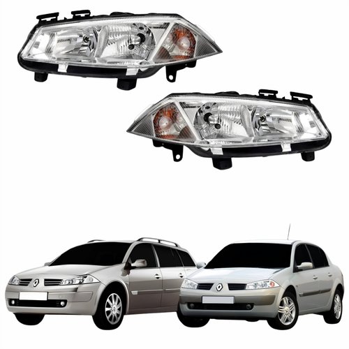 Par Farol Renault Megane Gran Tour 2006 Até 2012 Sem Regulagem