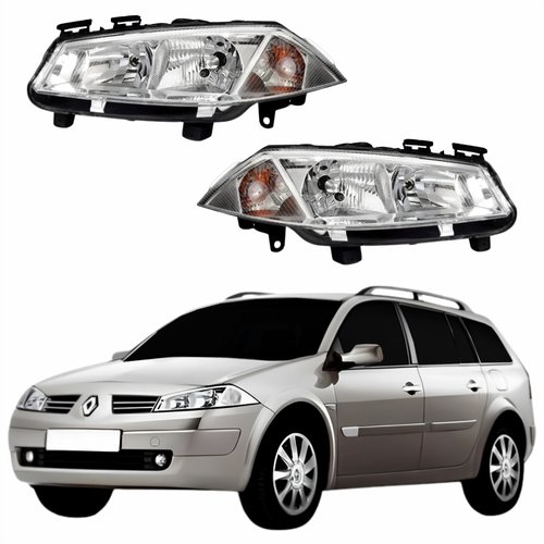 Par Farol Renault Megane Gran Tour 2006 Até 2012 Sem Regulagem