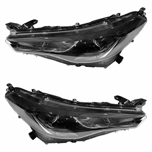 Par Farol Toyota Corolla Cross 2022 2023 2024 Máscara Negra