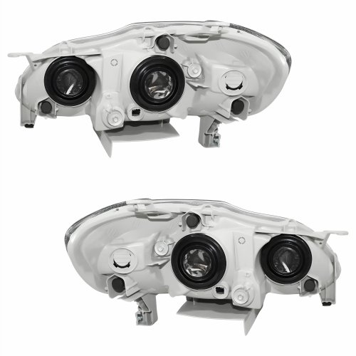 Par Farol Toyota Corolla Fielder 2003 Até 2008 Máscara Negra