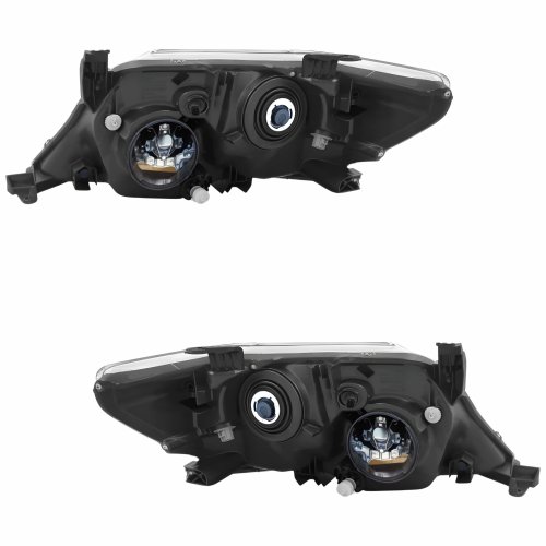 Par Farol Toyota Hilux Sw4 2012 2013 2014 2015 Mascara Negra