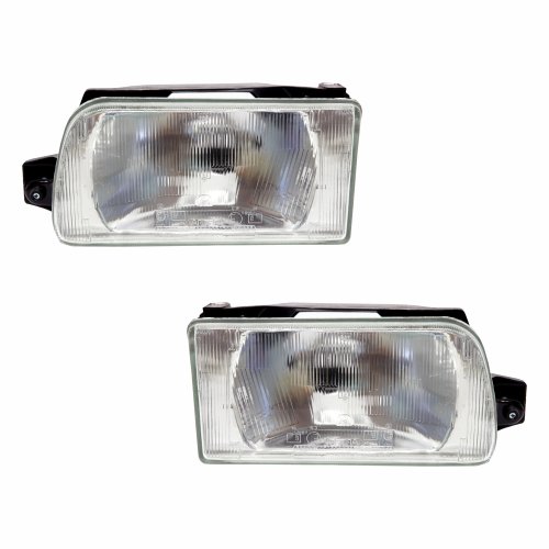 Par Farol Vw Gol G1 1991 até 1994 Saveiro Parati Voyage G1 1991 Até 1997 Foco Simples Máscara Cromada