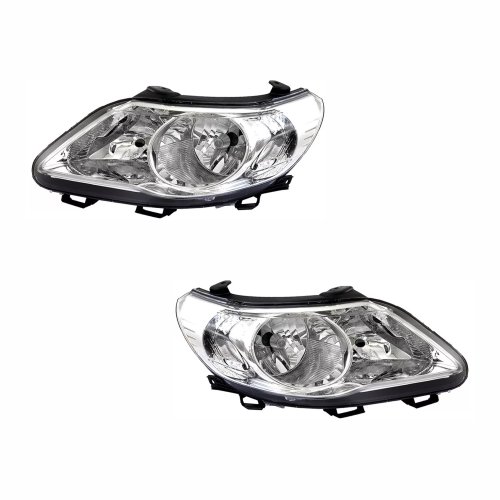 Par Farol Vw Gol Voyage G5 2009 Até 2012 Saveiro G5 2009 Até 2013 Máscara Cromada