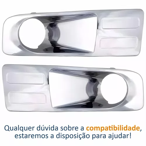 Par Grade Parachoque Dianteiro Ford Fusion 2006 2007 2008 2009 Cromado