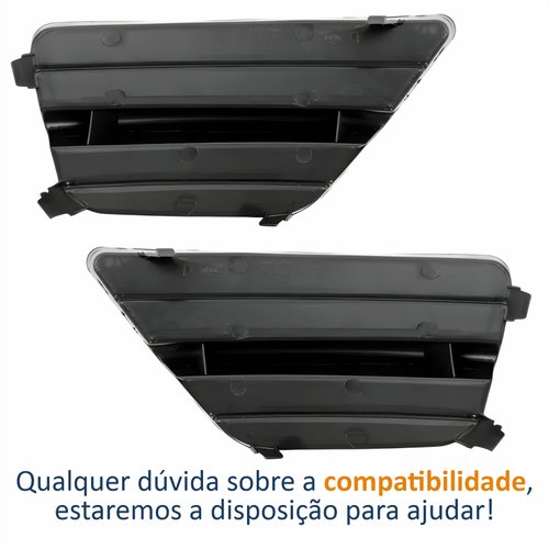 Par Grade Para-choque Ford Focus 2004 2005 2006 2007 2008 Sem Furo