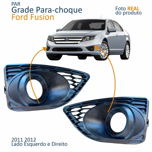 Par Grade Parachoque Ford Fusion 2011 2012 Com Furo