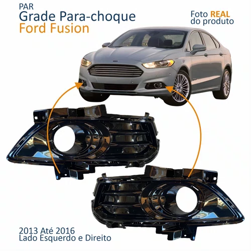 Par Grade Parachoque Ford Fusion 2013 2014 2015 2016 Com Furo