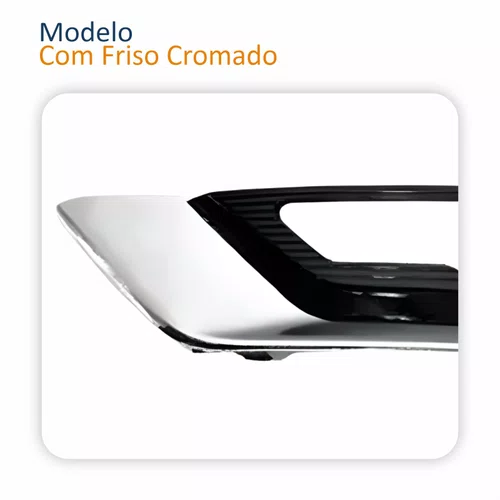 Par Grade Parachoque Ford Fusion 2017 2018 2019 Com Friso Cromado