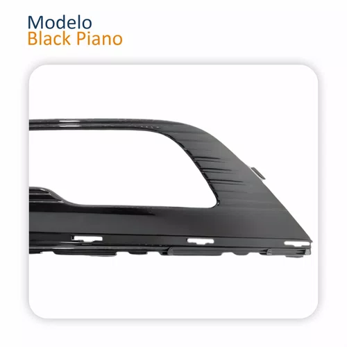 Par Grade Parachoque Ford Fusion 2017 2018 2019 Com Furo Black Piano