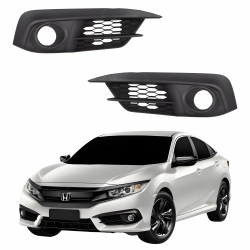 Par Grade Parachoque Honda Civic 2017 2018 2019 2020 Com Furo
