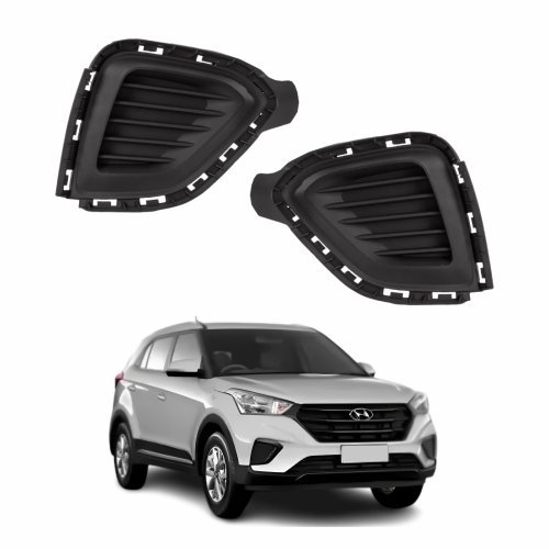 Par Grade Parachoque Hyundai Creta 2017 Até 2020 Sem Furo