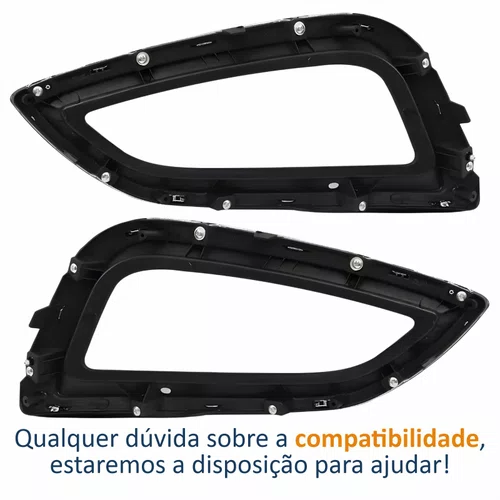 Par Grade Parachoque Hyundai Ix35 2016 Até 2022 Com Furo