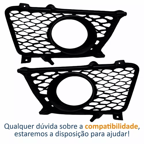 Par Grade Parachoque Kia Sportage 2009 2010 Com Furo Aro Prata