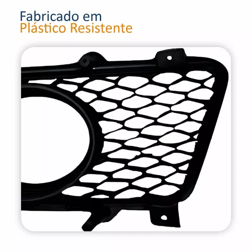 Par Grade Parachoque Kia Sportage 2009 2010 Com Furo Aro Prata
