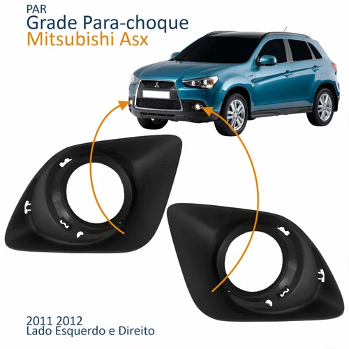 Par Grade Parachoque Mitsubishi Asx 2011 2012 Com Furo