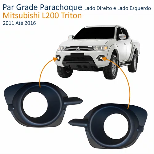 Par Grade Parachoque Mitsubishi L200 Triton 2011 Até 2016