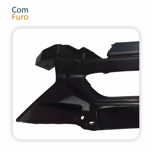 Par Grade Parachoque Nissan Versa 2021 2022 2023 2024 Com Furo