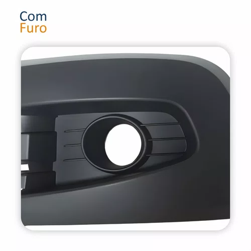 Par Grade Parachoque Renault Sandero Stepway 2012 2013 2014 Com Furo