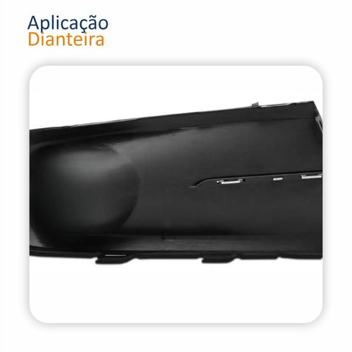Par Grade Para-choque Vw Fox 2011 2012 2013 2014 Sem Furo Com Friso Cromado