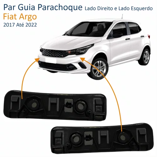 Par Guia Parachoque Fiat Argo 2017 Até 2022