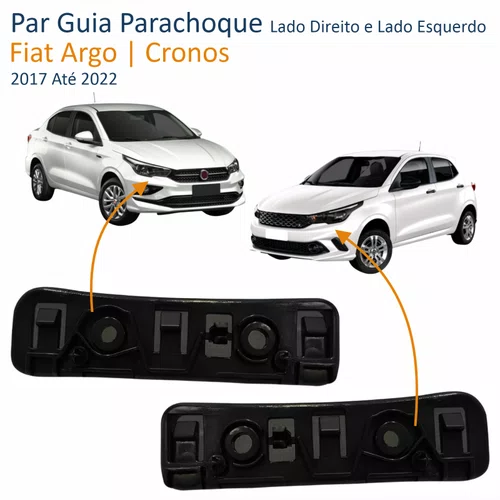 Par Guia Parachoque Fiat Argo Cronos 2017 Até 2022
