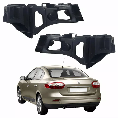 Par Guia Parachoque Traseiro Renault Fluence 2011 2012 2013 2014