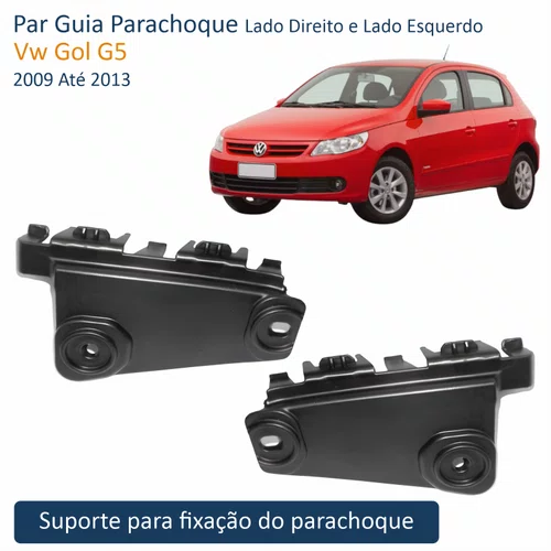Par Guia Parachoque Vw Gol G5 2009 Até 2013