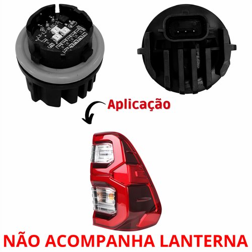 Par Lâmpada Led Luz De Freio Toyota Hilux Srv 2020 2021 2022 2023 2024