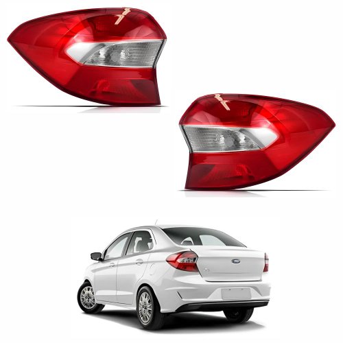Par Lanterna Traseira Ford Ka Sedan 2019 2020 2021 Bicolor