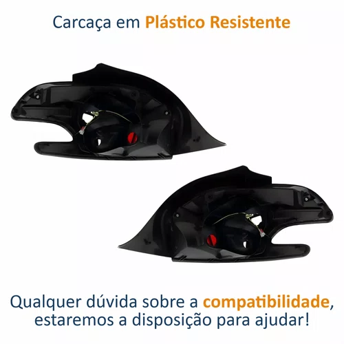 Par Lanterna Peugeot 208 2013 Até 2018 Fumê