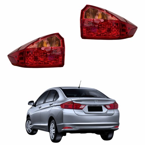 Par Lanterna Traseira Canto Honda City 2015 Até 2021
