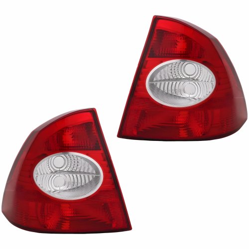 Par Lanterna Traseira Ford Focus Sedan 2009 2010 2011 2012 Bicolor Cristal
