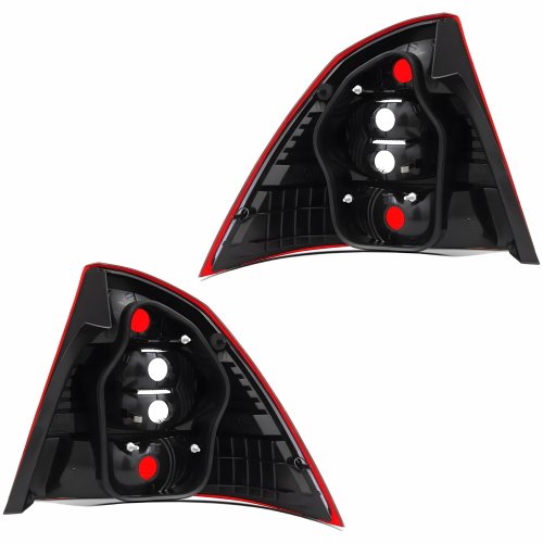 Par Lanterna Traseira Ford Focus Sedan 2009 2010 2011 2012 Bicolor Cristal
