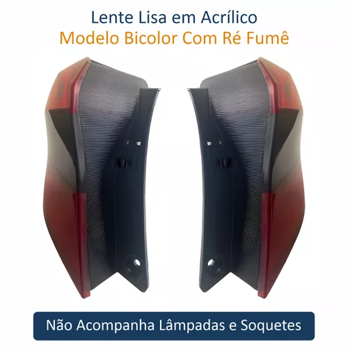 Par Lanterna Traseira Ford Ka Hatch 2015 Até 2018 Fumê