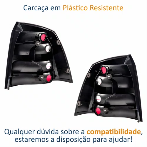 Par Lanterna Traseira Gm Astra Hatch 2003 Até 2012